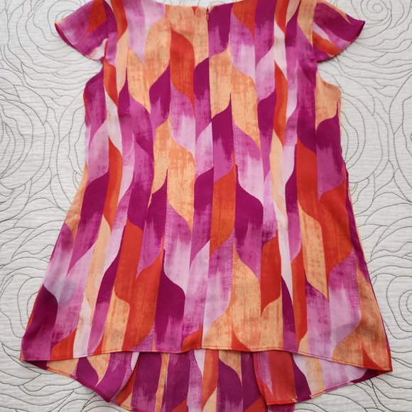 [PS] Colourful Short Sleeve Worthington Petite Blouse - Picture 5 of 11